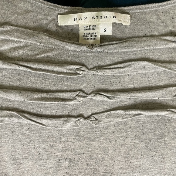 Max Studio Drop Waist Grey Dress - Picture 9 of 12